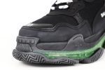 BALENCIAGA TRIPLE S TRAINER BLACK GREEN