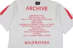 Balenciaga X Archive Inverted V Letter Music Print T-Shirt Reps