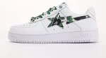 Bape Sta Low White ABC Camo Green Reps