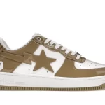 Bape Sta Patent Leather White Khaki (2023) Replica