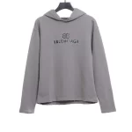 Balenciaga Double B mosaic torn hoodie Replica