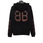 Balenciaga Distressed Mud-Dyed Double B Hoodie Replica