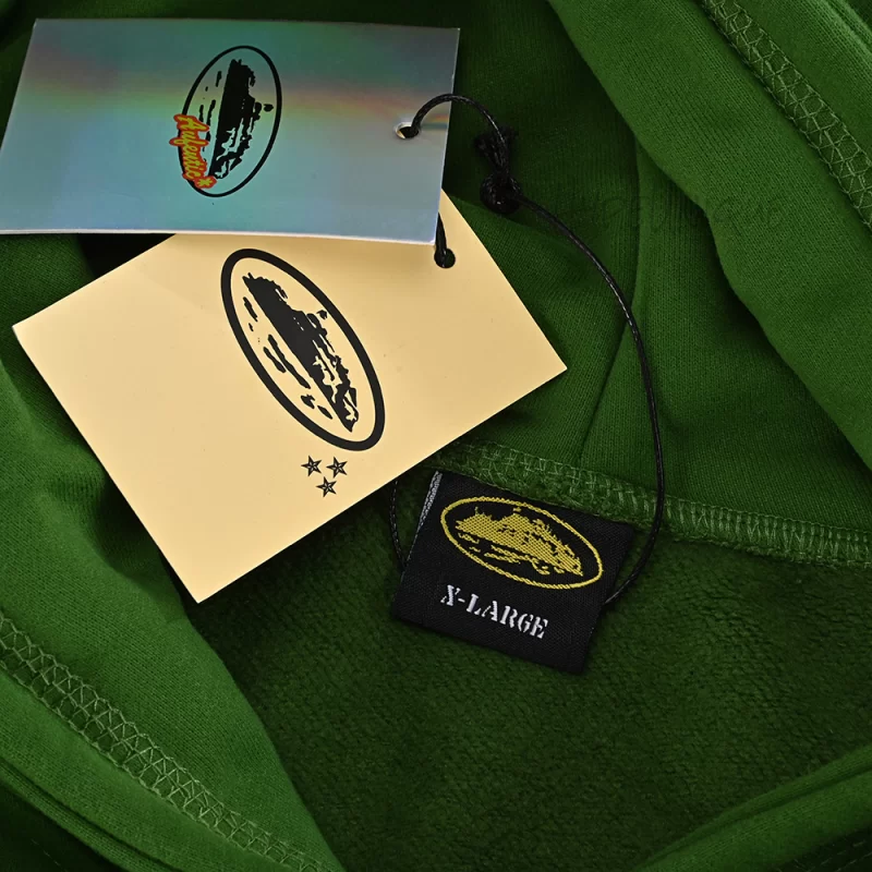 Corteiz 5 Starz Alcatraz Hoodie Green