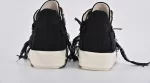 Rick Owens DRKSHDW Strobe Cotton Denim Slashed Low 'Black Milk'
