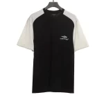 Balenciaga Black and White Stitching Logo T-Shirt Reps