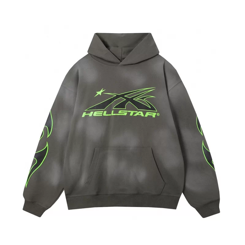 Hellstar Starry Night Hoodie Camouflage Gray1