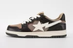 A Bathing Ape Bape SK8 Sta Brown Ivory