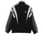 Balenciaga Double Hook Embroidered Color Block Jacket Replica
