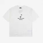 Balenciaga Musical Note Portrait Print T-Shirt Reps