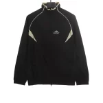 Balenciaga Contrast Color Patchwork Stand Collar Jacket Reps