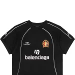 Balenciaga Paris Soccer Team Print T-Shirt Reps