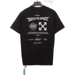 Off White Embroidered Logo Arrow Slogan T-Shirt Reps