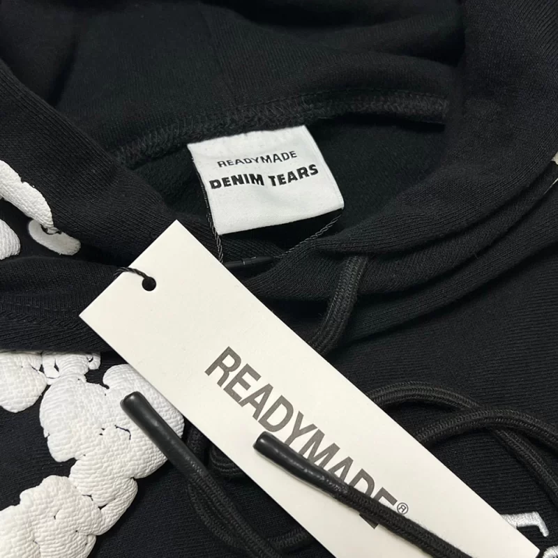 READYMADE x Denim Tears Wreath Hoodie 'Black'6