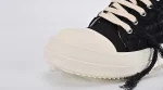 Rick Owens DRKSHDW Strobe Cotton Denim Slashed Low 'Black Milk'
