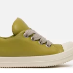 RICK OWENS Jumbo Lace Padded Low Ramones in Acid/Milk