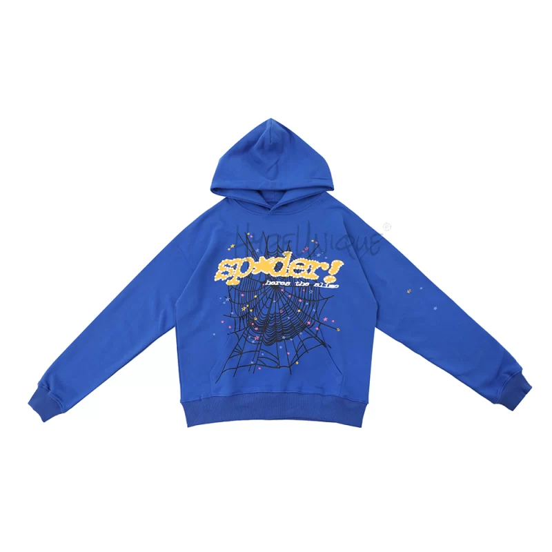 sp5der tc hoodie blue5