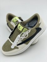 Travis Scott x Air Jordan 1 Low Golf 'Neutral Olive' Reps1