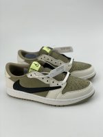 Travis Scott x Air Jordan 1 Low Golf 'Neutral Olive' Reps1