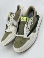 Travis Scott x Air Jordan 1 Low Golf 'Neutral Olive' Reps8