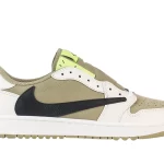 Travis Scott x Air Jordan 1 Low Golf 'Neutral Olive' Reps