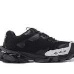 BALENCIAGA TRIPLE-S BLACK (WHITE LOGO)