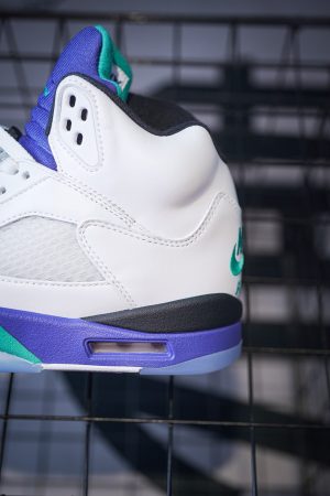 Jordan 5 Grape 2025 Replica Heel with Nike Air Logo