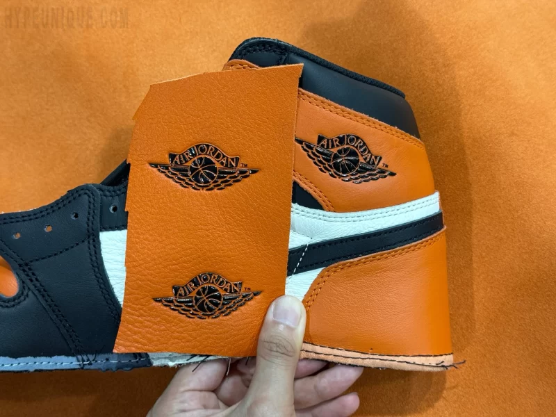 Lateral profile of Air Jordan 1 Shattered Backboard reps 2025