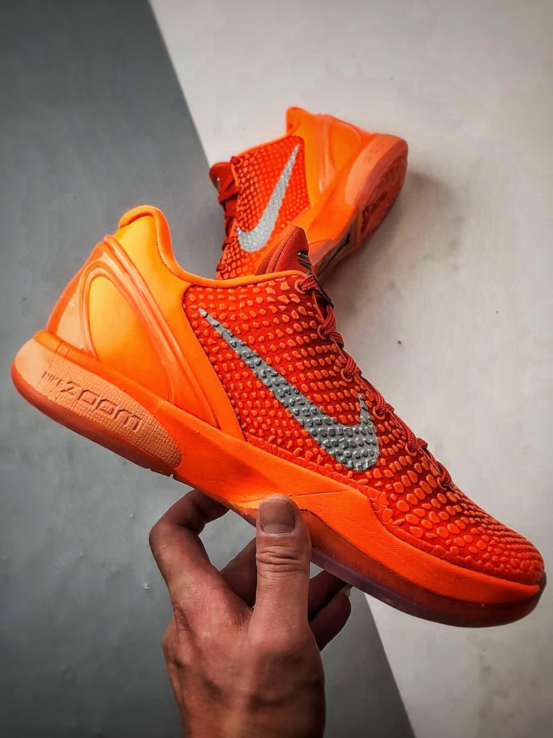 nike kobe 6 protro total orange basketball shoes