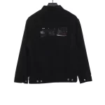Striped Logo Denim Jacket