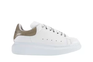 McQueen Oversized Rice Gray Crocodile