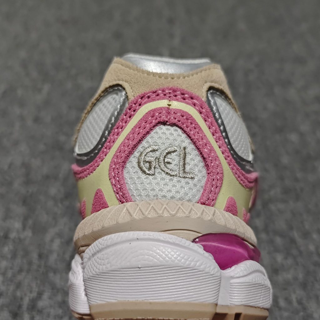 asics gel nyc cream pink lightweight running shoes