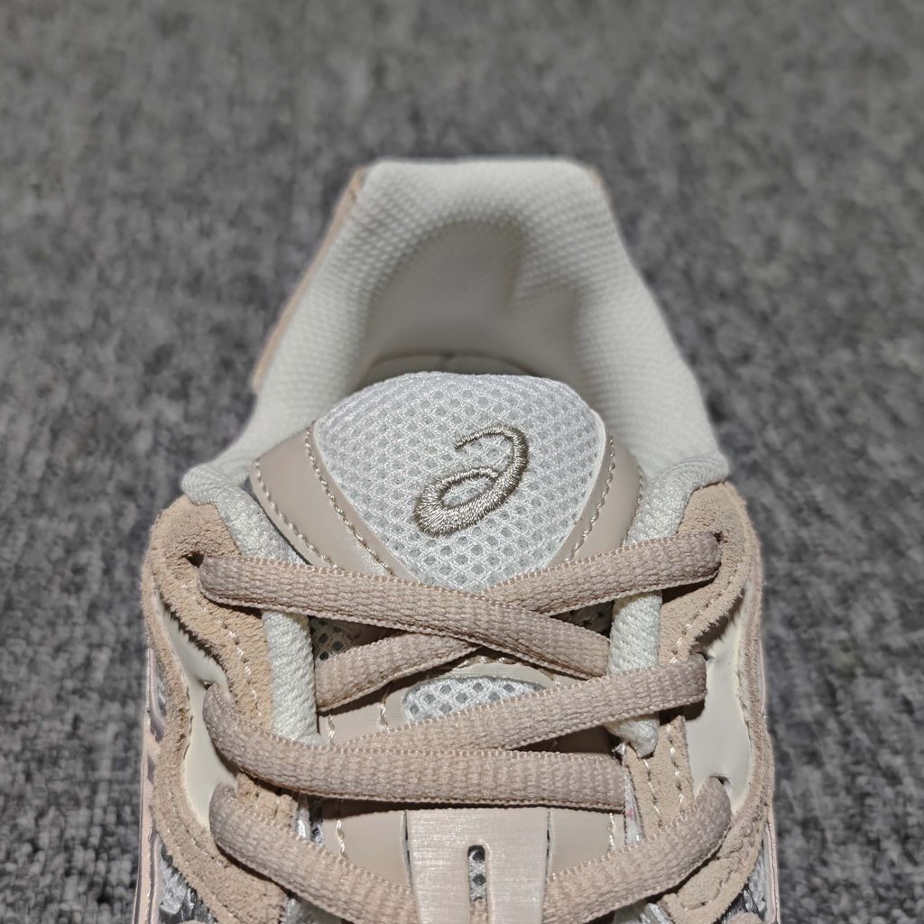 asics gel nyc cream beige pink everyday sneakers