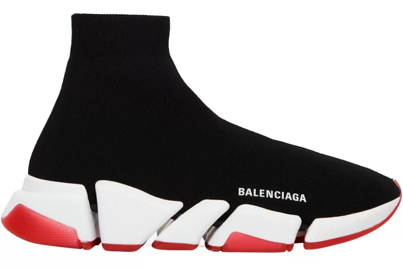 Balenciaga Speed 20 Bicolor Transparent Red Sole W