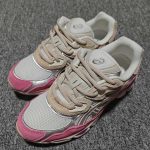 asics gel nyc cream beige pink casual sneakers