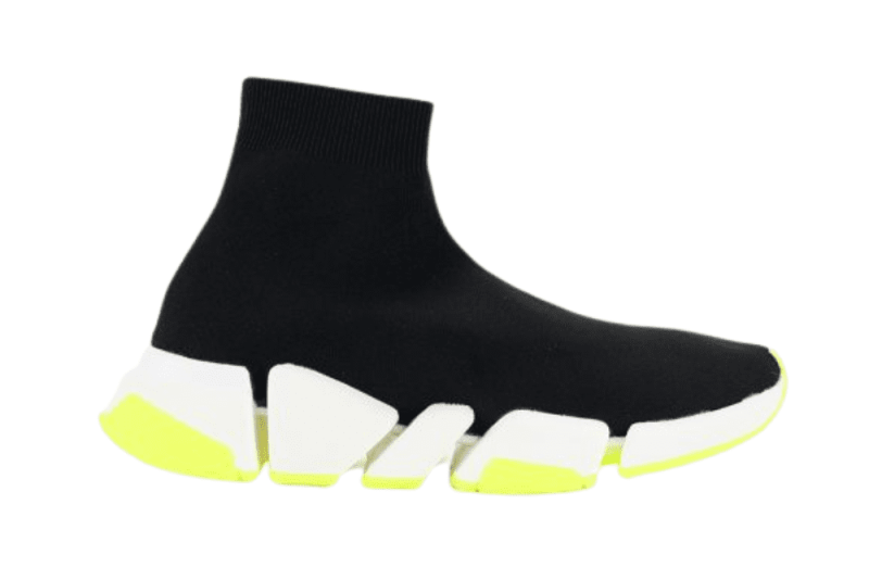 balenciaga speed 2lt blackwhitefluorescent geen