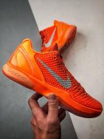 Side view of Nike Kobe 6 Protro Total Orange Replica Sneakers