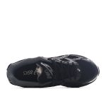 ASICS Gel-1130 Black Pure Silver Replica Tongue and Laces Close-Up