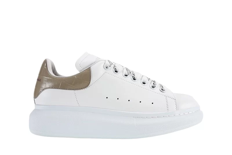 McQueen Oversized Rice Gray Crocodile