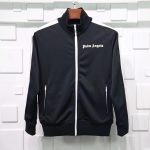 PALM ANGELS CHENILLE TRACK JACKET-BLACK REPLICA