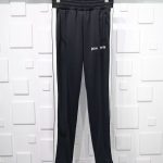 PALM ANGELS CHENILLE TRACK PANTS-BLACK REPLICA