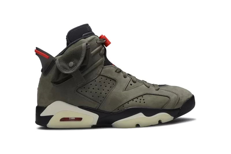 travis scott x air jordan 6 retro olive reps