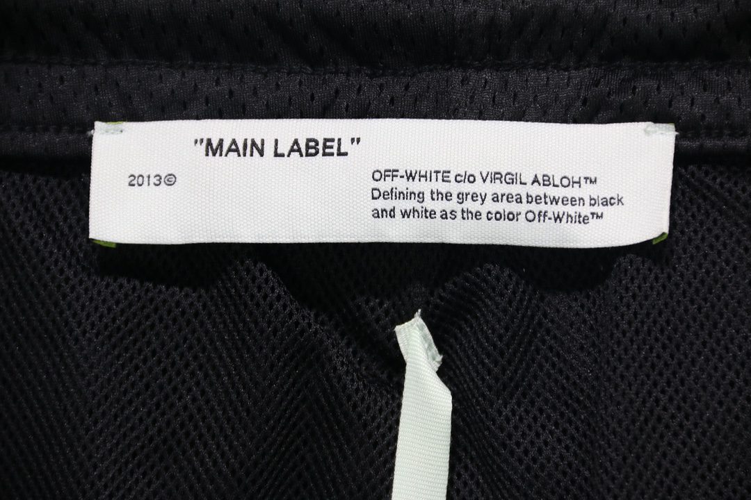 off white twill print shorts