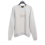 Letter reverse round neck sweatshirt