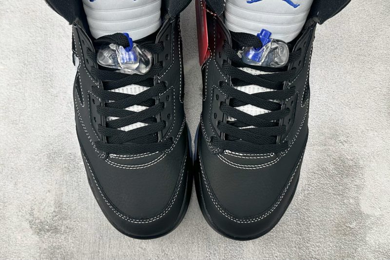 Close-to-Original Jordan 5 Awake NY Reps Sail Red Black