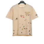 Gallery Dept Distressed Wash Hand-painted Graffiti Print T-shirt Reps