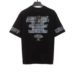 Balenciaga Distressed Snbn Inside-Out Print T-Shirt Reps