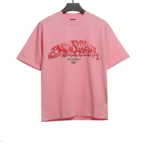 Balenciaga Offshore Alphabet Graffiti T-Shirt Reps