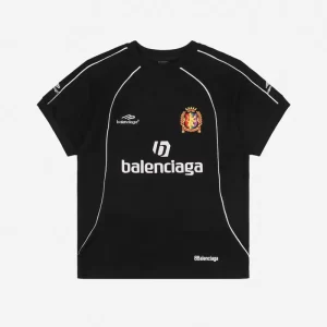Balenciaga Paris Soccer Team Print T-Shirt Reps