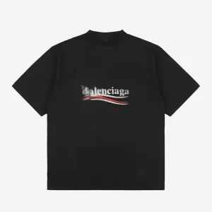Balenciaga Political Stencil Logo Print T-Shirt Reps