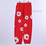 Denim Tears Cotton Wreath Sweatpants "Red'